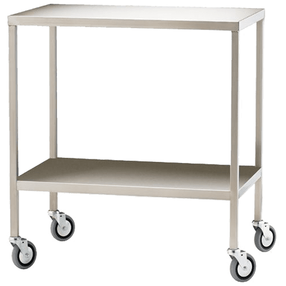 Large Stainless Steel Trolley 110 x 50 x 90.5cm - Large Trolley | National First Aid Training Institute