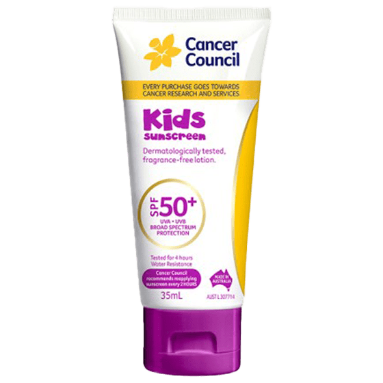 CANCER COUNCIL SPF50+ Kids Sunscreen Tube 35mL - Kids Sunscreen SPF50+ 35ml | National First Aid Training Institute