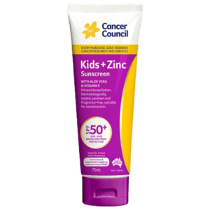 Kids + Zinc Sunscreen SPF50+ 75ml