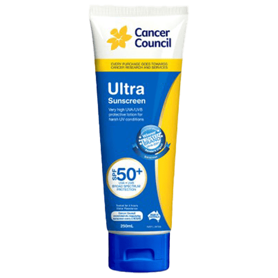 CANCER COUNCIL SPF50+ Ultra Sunscreen Tube 250mL - Ultra Sunscreen SPF50+ 250ml | National First Aid Training Institute