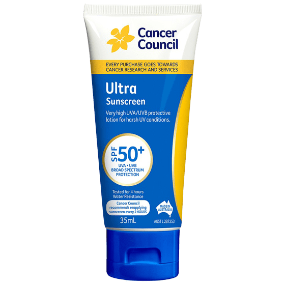 CANCER COUNCIL SPF50+ Ultra Sunscreen Traveller 35mL - Ultra Sunscreen SPF50+ 35ml | National First Aid Training Institute