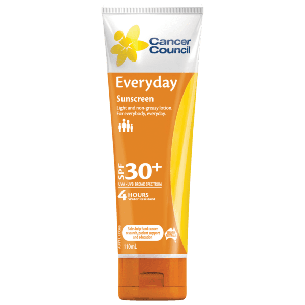 CANCER COUNCIL SPF30+ Everyday Sunscreen Tube 110mL - Sunscreen Everyday Tube 110ml | National First Aid Training Institute