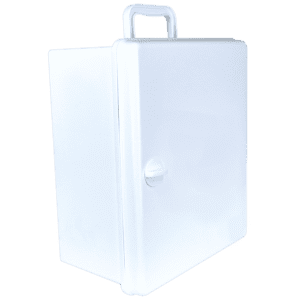 AEROCASE Large White Plastic Cabinet with Knob Closure 32 x 37 x 18cm -  | National First Aid Training Institute