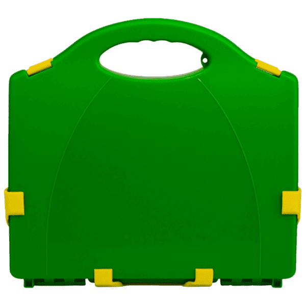 AEROCASE Medium/Large Green and Yellow Neat Plastic Case 34 x 28 x 10cm - Medium/Large Green Plastic First Aid Case | National First Aid Training Institute
