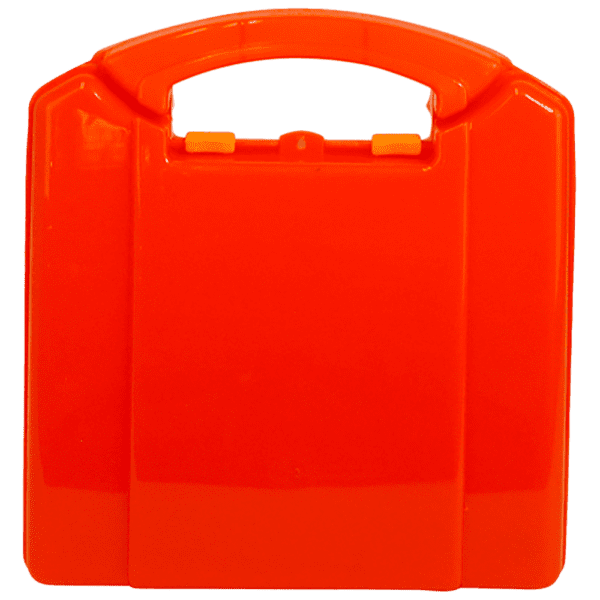 AEROCASE Small Orange Neat Plastic Case 19 x 17.5 x 7cm - Small Neat First Aid Case | National First Aid Training Institute