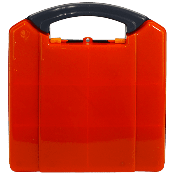 AEROCASE Small/Medium Orange and Grey  Neat Plastic Case 25.5 x 23.5 x 9cm - Small/Medium Neat First Aid Case | National First Aid Training Institute