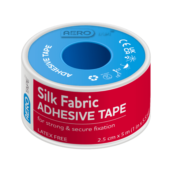 AEROTAPE Silk Fabric Adhesive Tape 2.5cm x 5M Box/6 -  | National First Aid Training Institute