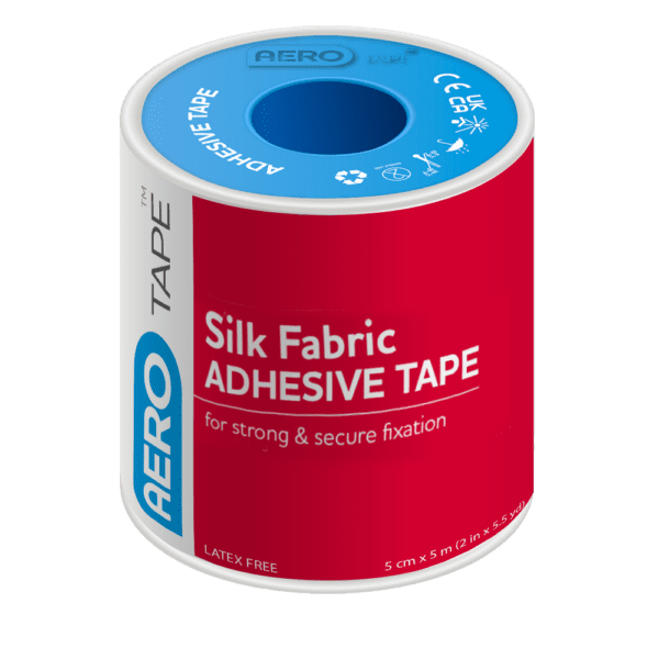 AEROTAPE Silk Fabric Adhesive Tape 5cm x 5M Box/3 -  | National First Aid Training Institute
