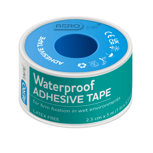 AEROTAPE Waterproof Adhesive Tape 2.5cm x 5M Box/6 -  | National First Aid Training Institute
