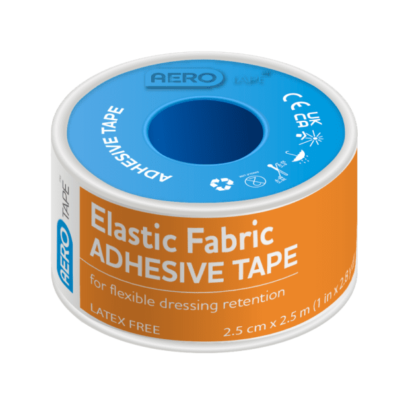 AEROTAPE Elastic Fabric Adhesive Tape 2.5cm x 2.5M Box/6 -  | National First Aid Training Institute