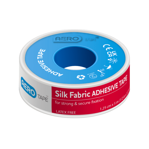 AEROTAPE Silk Fabric Adhesive Tape 1.25cm x 5M Box/9 -  | National First Aid Training Institute