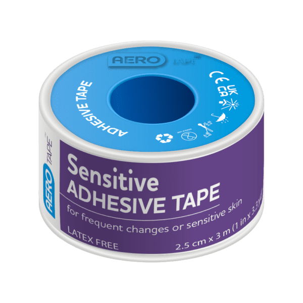 AEROTAPE Sensitive Microporous Paper Tape 2.5cm x 3M Box/6 - Sensitive Tape 2.5cm x 3M | National First Aid Training Institute