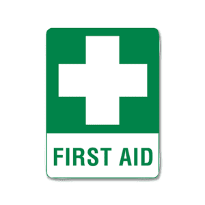 First Aid Sign Poly