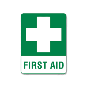 First Aid Sign Metal
