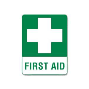 First Aid Sign Metal