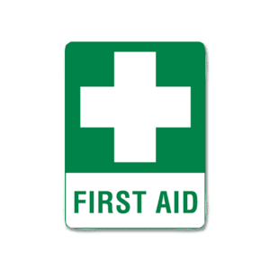 First Aid Sign Poly