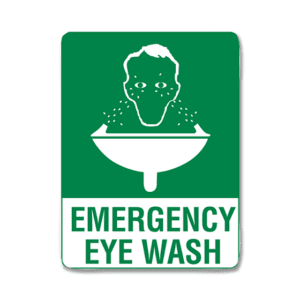 Emergency Eyewash Sign Poly