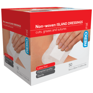 AeroFix Non-woven Island Dressings 9cm x 10cm Box/50