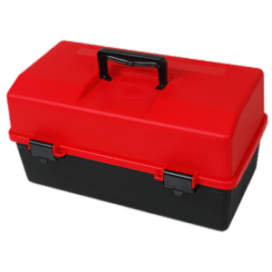 Plastic Case Red and Black 2 Tray
