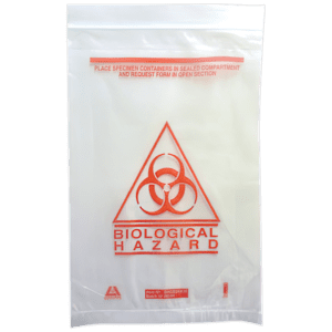 Clear Biological Hazard Clinical Waste Bag