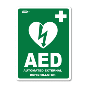 AED Wall Sign Sticker