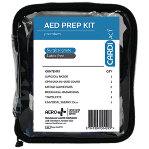 CARDIACT AED Premium Prep Kit 14 x 16 x 6cm