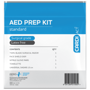 CARDIACT AED Basic Prep Kit 12.5 x 20.5cm