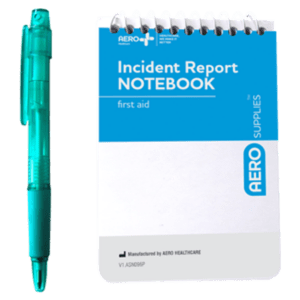 First Aid Notebook with Pen